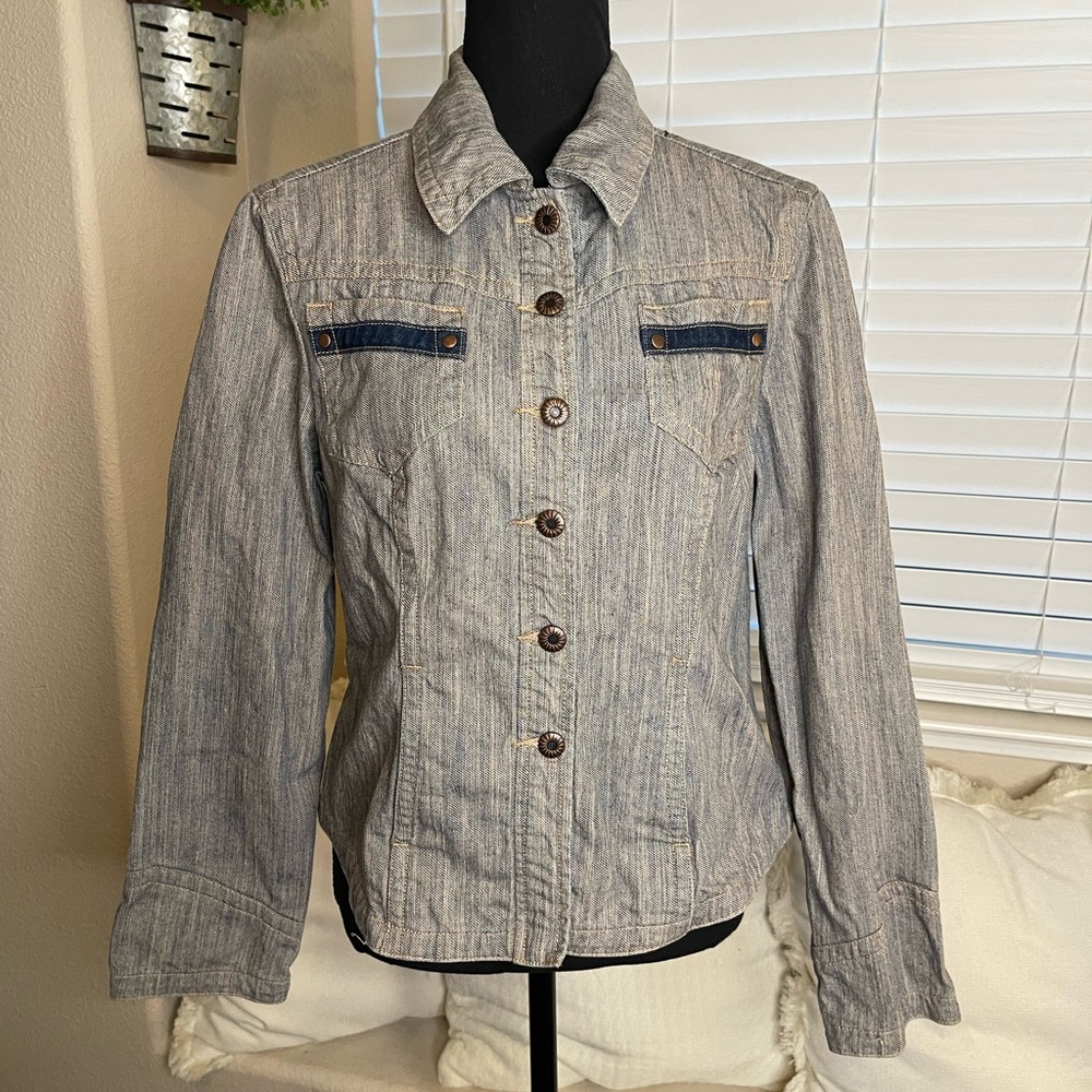 AMI Denim Jean Lightweight Western Jacket